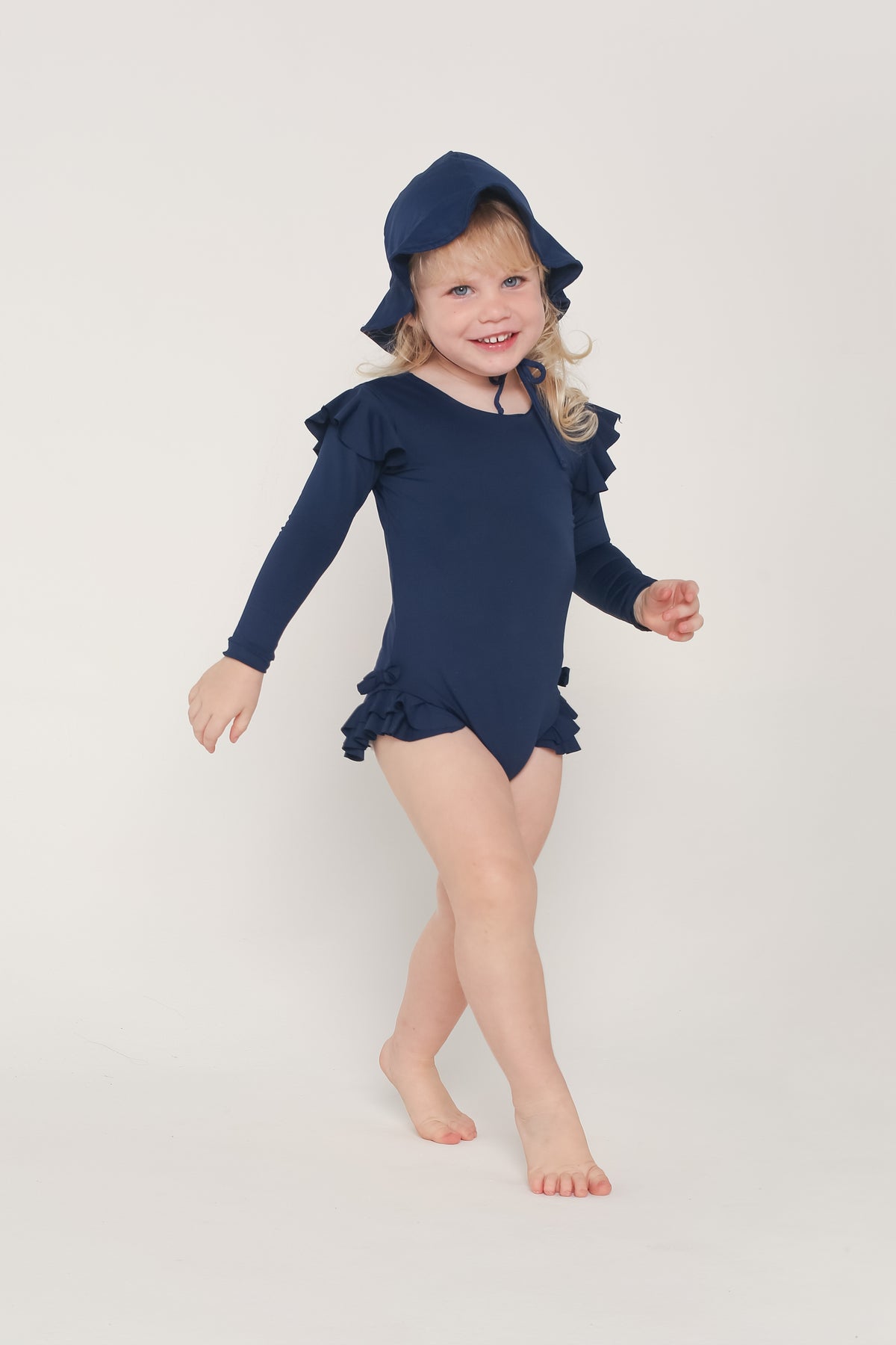 Maiô de Manga - Azul Navy