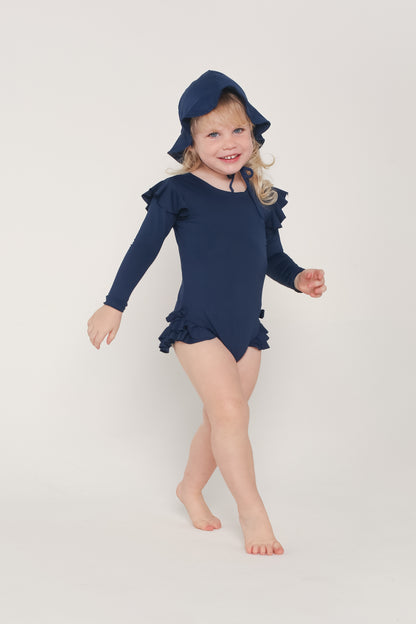Maiô de Manga - Azul Navy