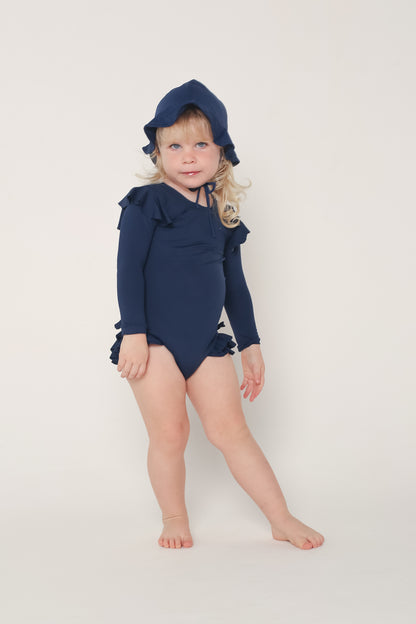 Maiô de Manga - Azul Navy