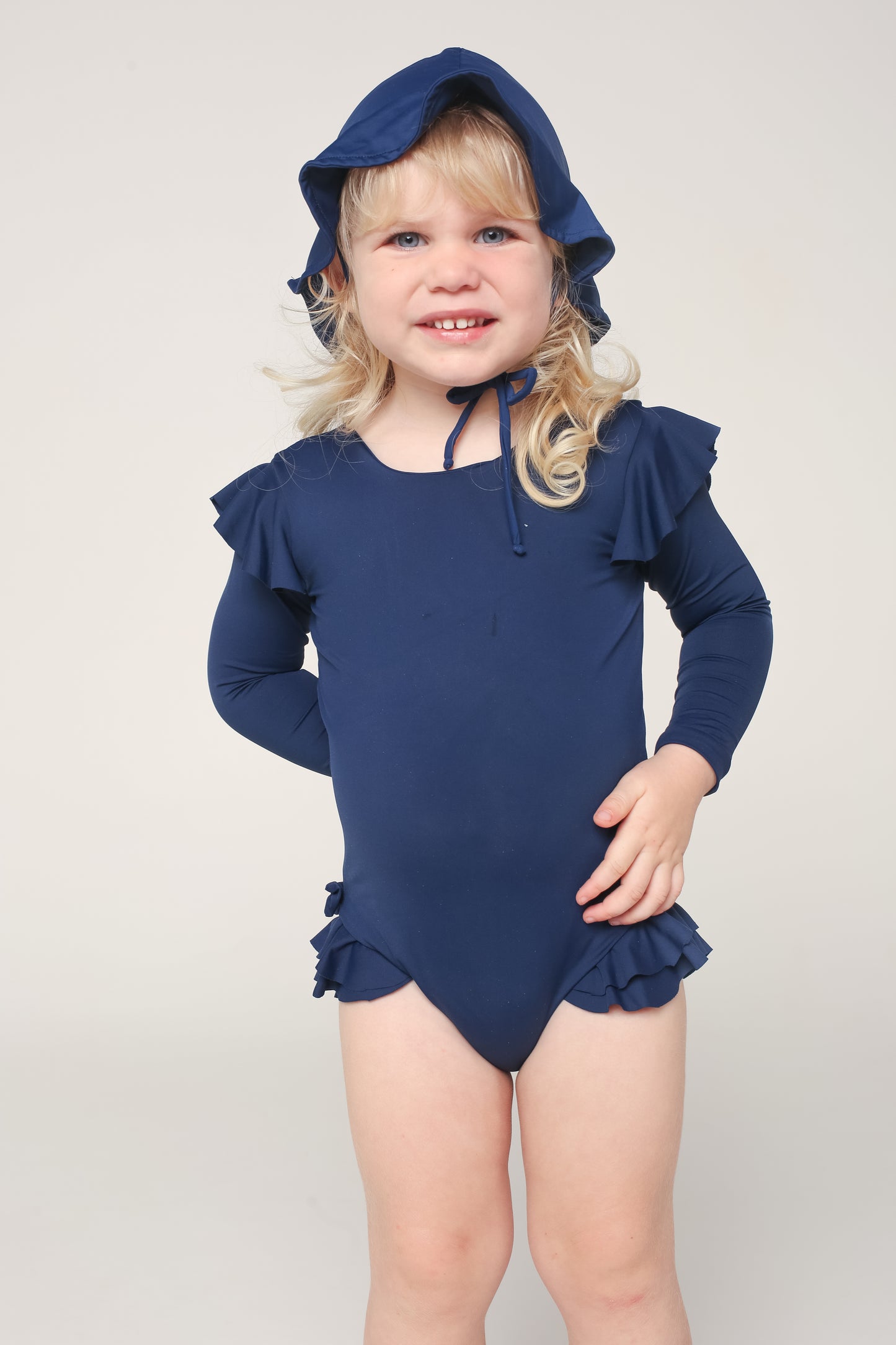 Maiô de Manga - Azul Navy