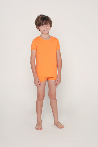 Conjunto Camiseta e Short Sportswear - Laranja Sun