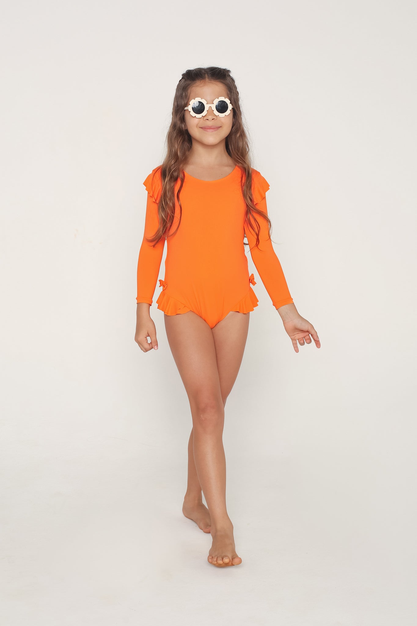 Maiô de Manga - Laranja Sun