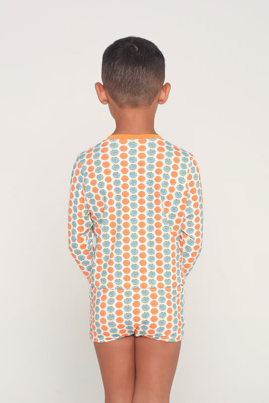 Conjunto Camiseta com Manga Menino - Concha