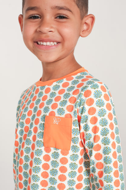 Conjunto Camiseta com Manga Menino - Concha