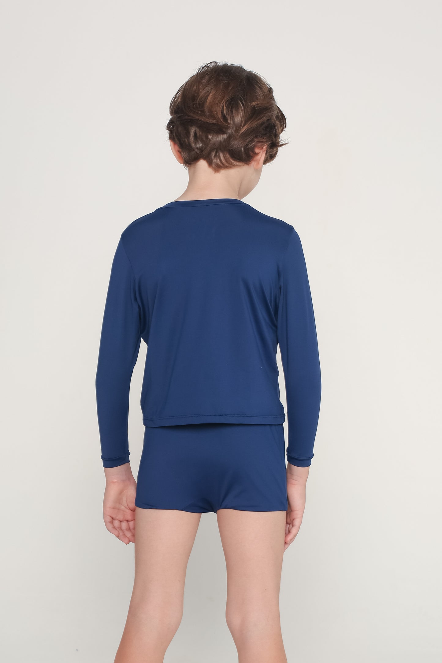 Conjunto Camiseta com Manga Menino - Azul Navy